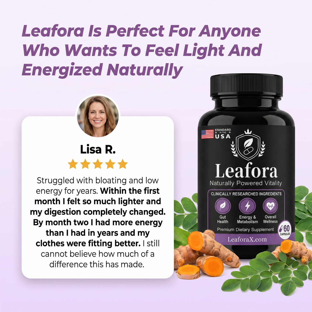 Leafora advanced synbiotic formula - clinically formulated for gut microbiome balance